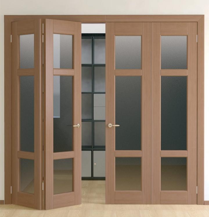 Складные двери - нестандартное решение межкомнатных дверей.